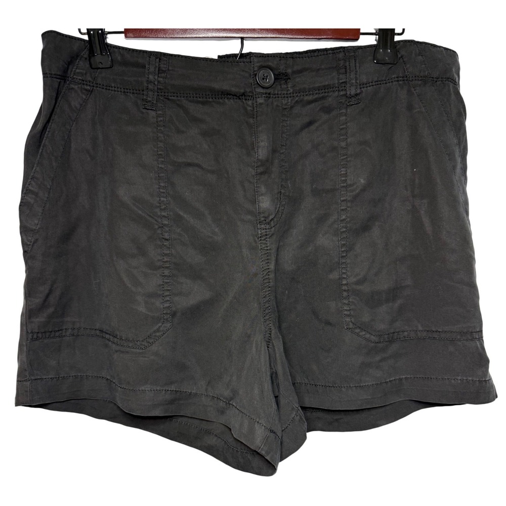 Social Standard By Sanctuary Fortune Tencel Shorts Large Washed Black